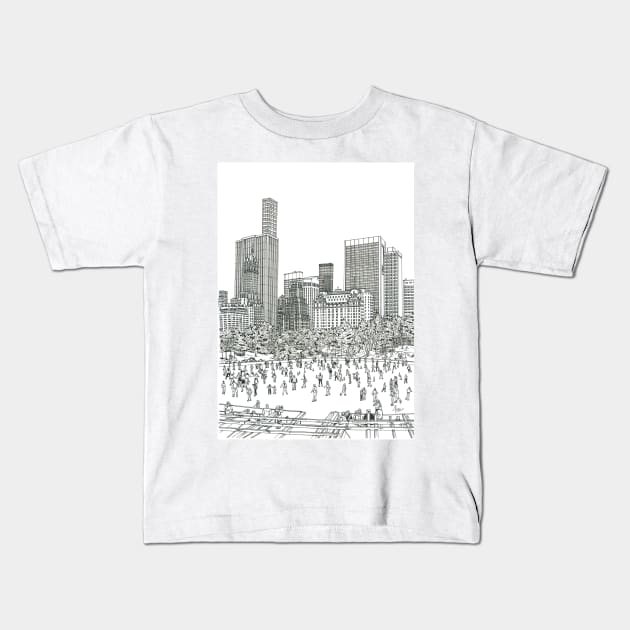 Central Park in NY Kids T-Shirt by valery in the gallery